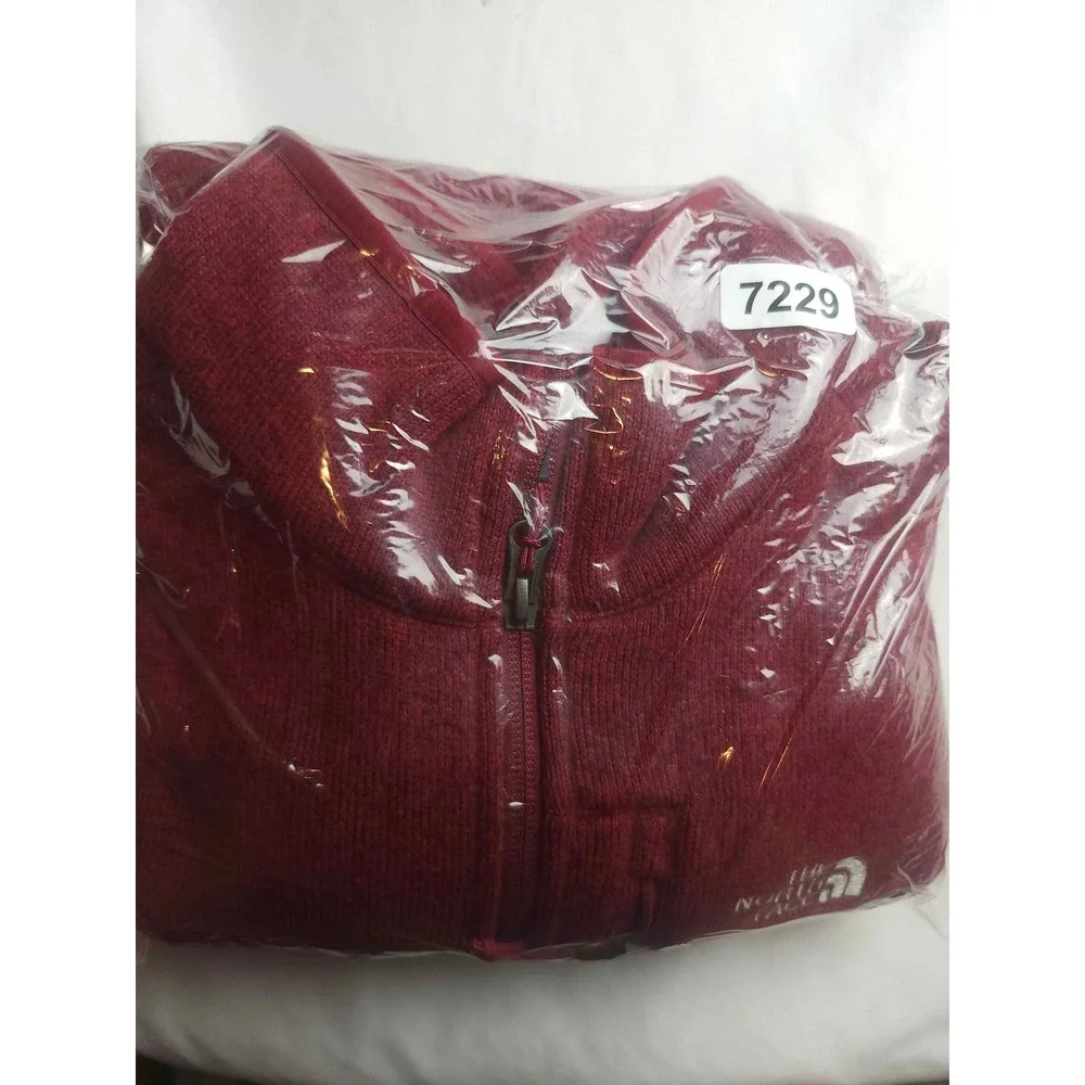 The North Face Mens Gordon Lyons 1/4 Zip Fleece Pullover Red Large
